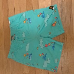Billabong Dr. Seuss board shorts size 16yr